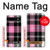 W3091 Pink Plaid Pattern Case Cover Custodia e Flip Case per Google Pixel 6a