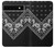 W3363 Bandana Black Pattern Case Cover Custodia e Flip Case per Google Pixel 6a W3363 Bandana Black Pattern Case Cover Custodia e Flip Case per Google Pixel 6a