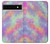W3706 Pastel Rainbow Galaxy Pink Sky Case Cover Custodia e Flip Case per Google Pixel 6a