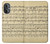 W2504 Vintage Music Sheet Case Cover Custodia e Flip Case per OnePlus Nord N20 5G