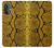 W3365 Yellow Python Skin Graphic Print Case Cover Custodia e Flip Case per OnePlus Nord N20 5G