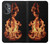 W3379 Fire Frame Case Cover Custodia e Flip Case per OnePlus Nord N20 5G