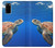 W3898 Sea Turtle Case Cover Custodia e Flip Case per Samsung Galaxy S20
