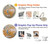 W3875 Canvas Vintage Rugs Case Cover Custodia e Flip Case per Samsung Galaxy S20 Plus, Galaxy S20+