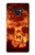 W3881 Fire Skull Case Cover Custodia e Flip Case per Note 9 Samsung Galaxy Note9