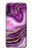 W3896 Purple Marble Gold Streaks Case Cover Custodia e Flip Case per Samsung Galaxy A50