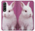 W3870 Cute Baby Bunny Case Cover Custodia e Flip Case per Samsung Galaxy Z Fold 3 5G