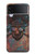 W3895 Pirate Skull Metal Case Cover Custodia e Flip Case per Samsung Galaxy Z Flip 3 5G