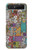 W3879 Retro Music Doodle Case Cover Custodia e Flip Case per Samsung Galaxy Z Flip 5G