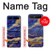 W3906 Navy Blue Purple Marble Case Cover Custodia e Flip Case per Samsung Galaxy Z Flip 5G