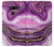 W3896 Purple Marble Gold Streaks Case Cover Custodia e Flip Case per LG G8 ThinQ