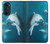 W3878 Dolphin Case Cover Custodia e Flip Case per Motorola Edge 30 Pro