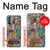 W3879 Retro Music Doodle Case Cover Custodia e Flip Case per OnePlus Nord N200 5G