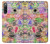 W3904 Travel Stamps Case Cover Custodia e Flip Case per Sony Xperia 10 IV