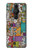 W3879 Retro Music Doodle Case Cover Custodia e Flip Case per Sony Xperia Pro-I