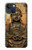 W0344 Buddha Rock Carving Case Cover Custodia e Flip Case per iPhone 14