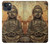 W0344 Buddha Rock Carving Case Cover Custodia e Flip Case per iPhone 14