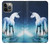 W1130 Unicorn Horse Case Cover Custodia e Flip Case per iPhone 14 Pro