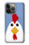 W3254 Chicken Cartoon Case Cover Custodia e Flip Case per iPhone 14 Pro