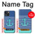W2081 Nautical Anchor Case Cover Custodia e Flip Case per iPhone 14 Plus