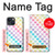 W3499 Colorful Heart Pattern Case Cover Custodia e Flip Case per iPhone 14 Plus
