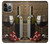 W1316 Grapes Bottle and Glass of Red Wine Case Cover Custodia e Flip Case per iPhone 14 Pro Max