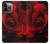 W2898 Red Rose Case Cover Custodia e Flip Case per iPhone 14 Pro Max