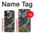 W3251 Batik Flower Pattern Case Cover Custodia e Flip Case per iPhone 14 Pro Max