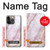 W3482 Soft Pink Marble Graphic Print Case Cover Custodia e Flip Case per iPhone 14 Pro Max