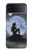 W2668 Mermaid Silhouette Moon Night Case Cover Custodia e Flip Case per Samsung Galaxy Z Flip 4