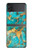 W2906 Aqua Turquoise Stone Case Cover Custodia e Flip Case per Samsung Galaxy Z Flip 4