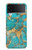 W2906 Aqua Turquoise Stone Case Cover Custodia e Flip Case per Samsung Galaxy Z Flip 4