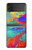 W2942 Brush Stroke Painting Case Cover Custodia e Flip Case per Samsung Galaxy Z Flip 4