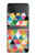 W3049 Triangles Vibrant Colors Case Cover Custodia e Flip Case per Samsung Galaxy Z Flip 4