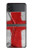 W3316 England Flag Vintage Football Graphic Case Cover Custodia e Flip Case per Samsung Galaxy Z Flip 4