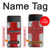W3316 England Flag Vintage Football Graphic Case Cover Custodia e Flip Case per Samsung Galaxy Z Flip 4