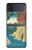 W3348 Utagawa Hiroshige The Monkey Bridge Case Cover Custodia e Flip Case per Samsung Galaxy Z Flip 4
