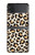 W3374 Fashionable Leopard Seamless Pattern Case Cover Custodia e Flip Case per Samsung Galaxy Z Flip 4