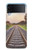 W3866 Railway Straight Train Track Case Cover Custodia e Flip Case per Samsung Galaxy Z Flip 4
