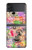 W3904 Travel Stamps Case Cover Custodia e Flip Case per Samsung Galaxy Z Flip 4