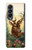 W2841 Vintage Reindeer Christmas Case Cover Custodia e Flip Case per Samsung Galaxy Z Fold 4