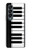 W3078 Black and White Piano Keyboard Case Cover Custodia e Flip Case per Samsung Galaxy Z Fold 4