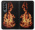 W3379 Fire Frame Case Cover Custodia e Flip Case per Samsung Galaxy Z Fold 4