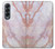 W3482 Soft Pink Marble Graphic Print Case Cover Custodia e Flip Case per Samsung Galaxy Z Fold 4