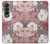 W3716 Rose Floral Pattern Case Cover Custodia e Flip Case per Samsung Galaxy Z Fold 4