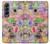 W3904 Travel Stamps Case Cover Custodia e Flip Case per Samsung Galaxy Z Fold 4
