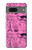 W2885 Paris Pink Case Cover Custodia e Flip Case per Google Pixel 7