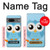 W3029 Cute Blue Owl Case Cover Custodia e Flip Case per Google Pixel 7 W3029 Cute Blue Owl Case Cover Custodia e Flip Case per Google Pixel 7