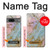 W3717 Rose Gold Blue Pastel Marble Graphic Printed Case Cover Custodia e Flip Case per Google Pixel 7