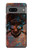 W3895 Pirate Skull Metal Case Cover Custodia e Flip Case per Google Pixel 7